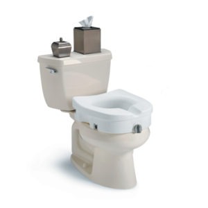 Invacare Clamp-On Raised Toilet Seat Without Arms