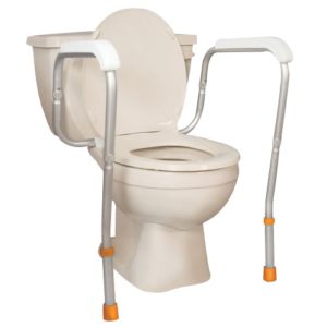 Profilio Adjustable Toilet Safety Rails to Floor